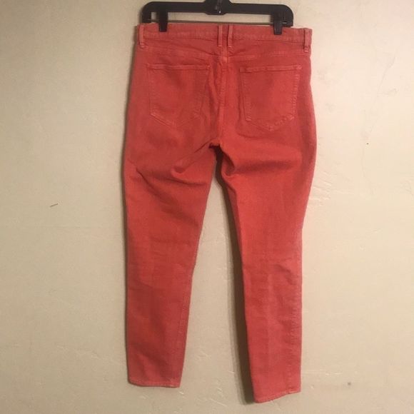 Madewell Skinny Skinny Ankle Jeans *Melon Orange*—size 29, runs small - Picture 3 of 6